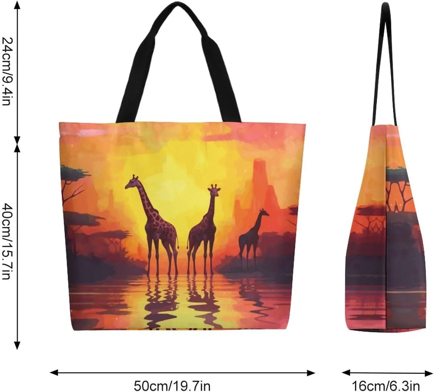 Canvas Tote Bag Large Women Casual Shoulder Bag Handbag Reusable Beach Shopping Grocery Bag For Outdoors