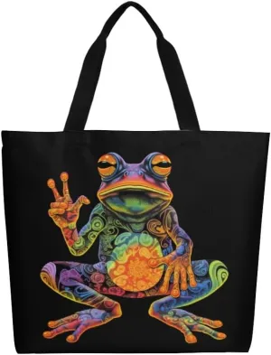 Canvas Tote Bag Large Women Casual Shoulder Bag Handbag Reusable Beach Shopping Grocery Bag For Outdoors