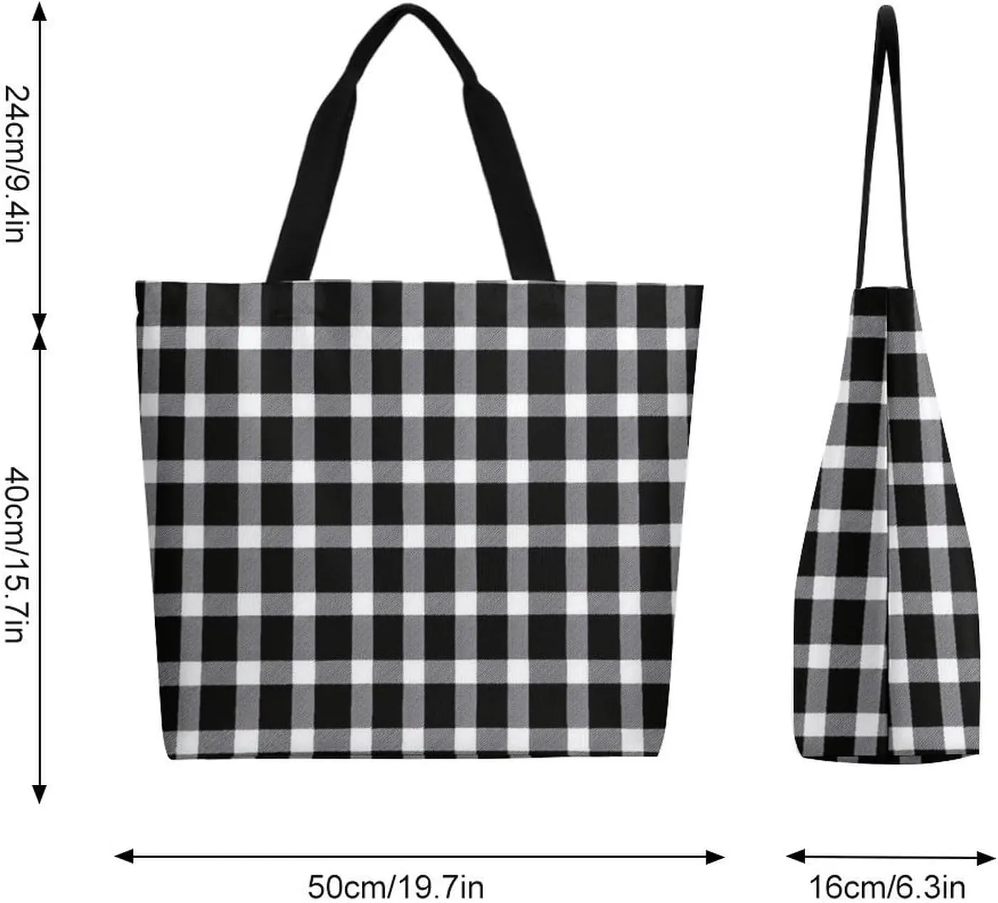 Canvas Tote Bag Large Women Casual Shoulder Bag Handbag Reusable Beach Shopping Grocery Bag For Outdoors