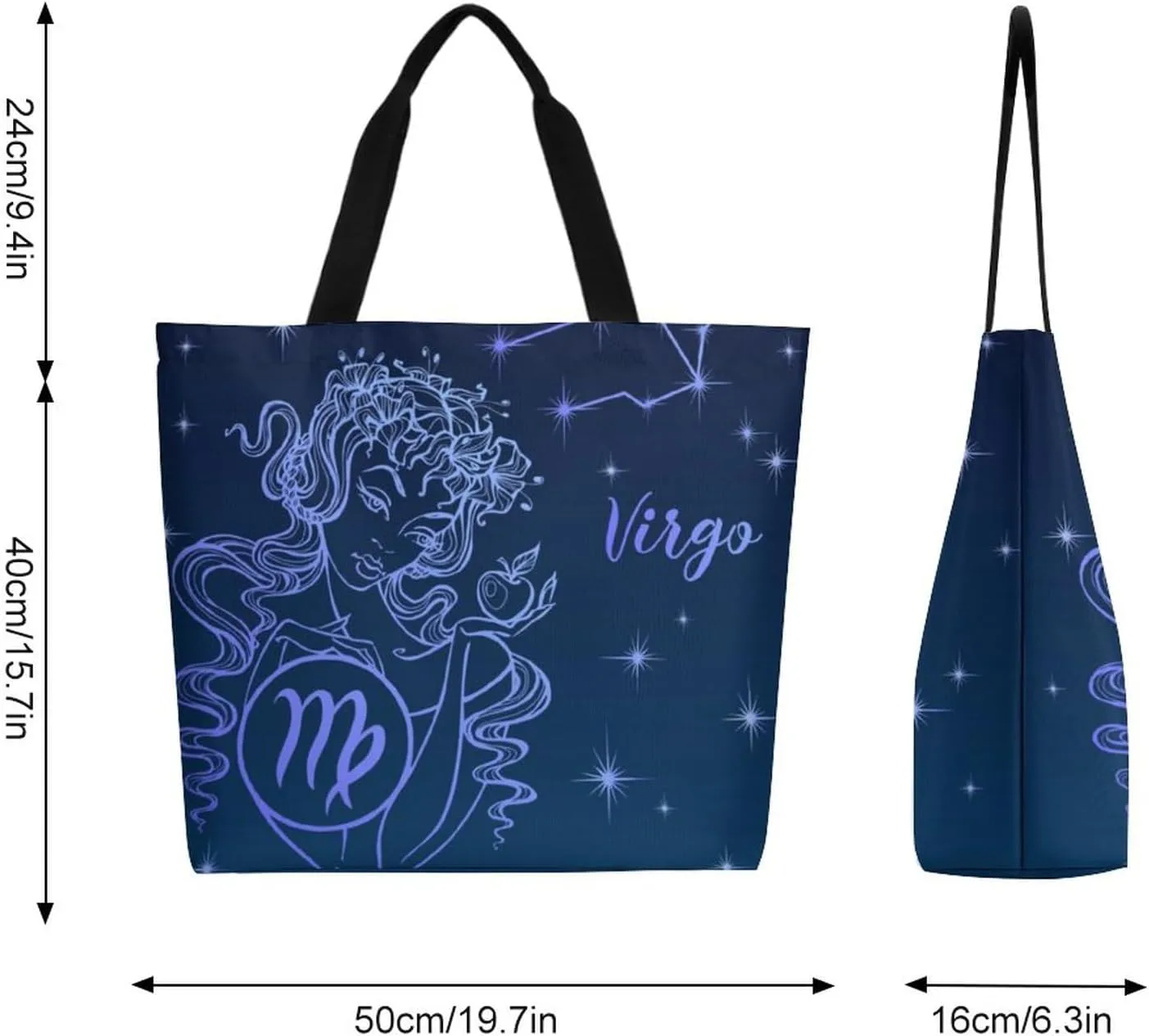 Canvas Tote Bag Large Women Casual Shoulder Bag Handbag Reusable Beach Shopping Grocery Bag For Outdoors
