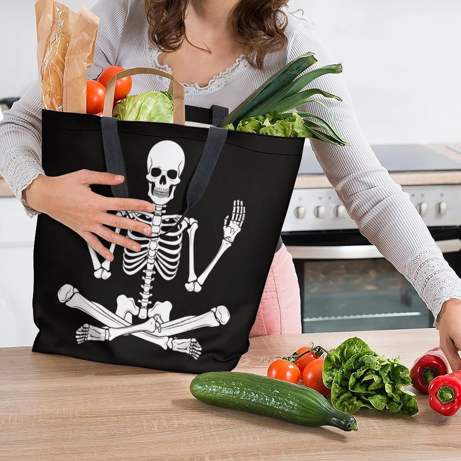 Canvas Tote Bag Large Women Casual Shoulder Bag Handbag Reusable Beach Shopping Grocery Bag For Outdoors