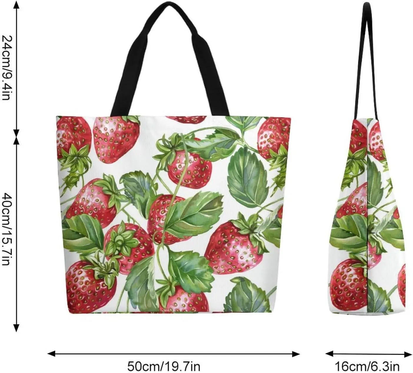 Canvas Tote Bag Large Women Casual Shoulder Bag Handbag Reusable Beach Shopping Grocery Bag For Outdoors