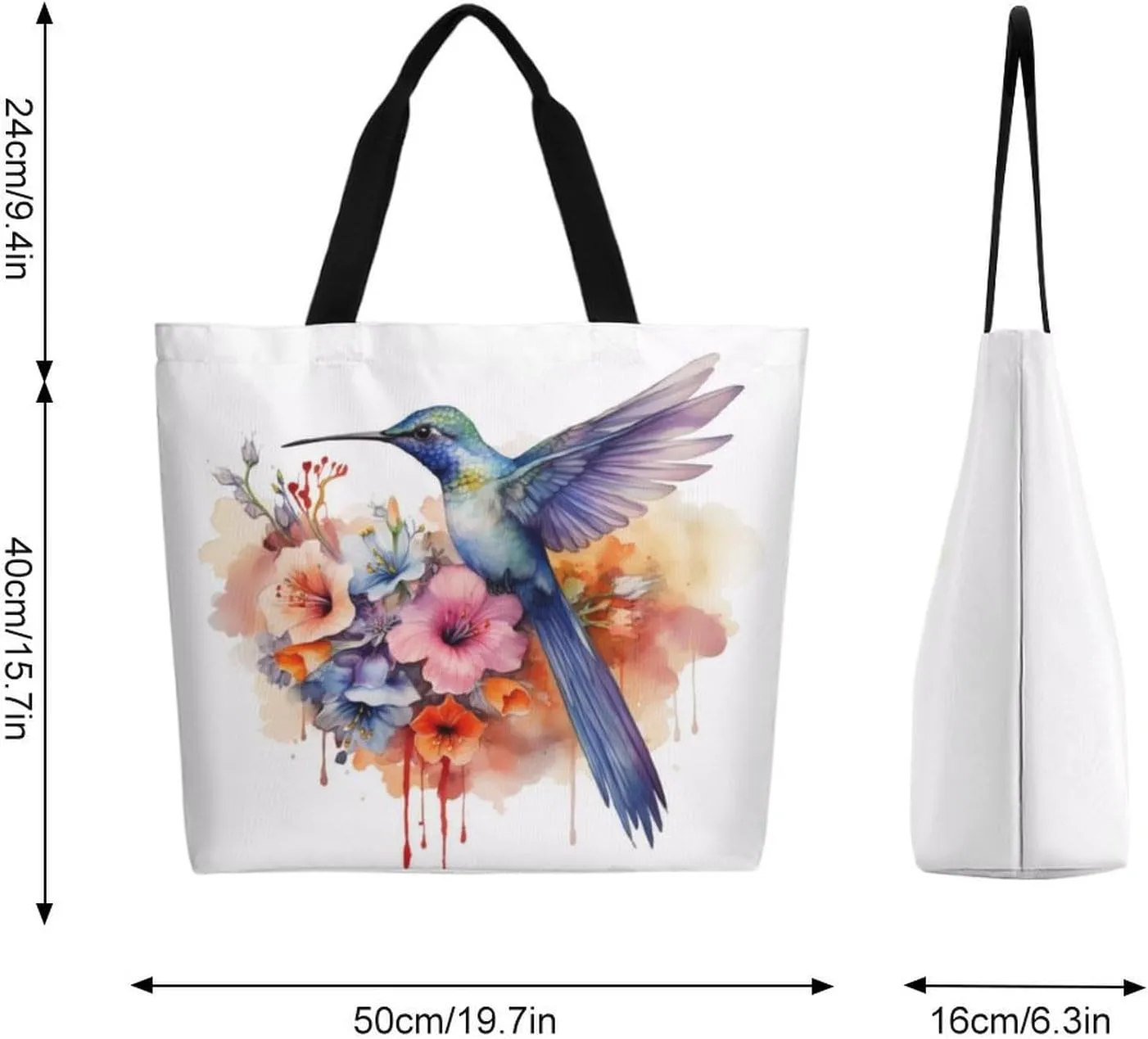 Canvas Tote Bag Large Women Casual Shoulder Bag Handbag Reusable Beach Shopping Grocery Bag For Outdoors