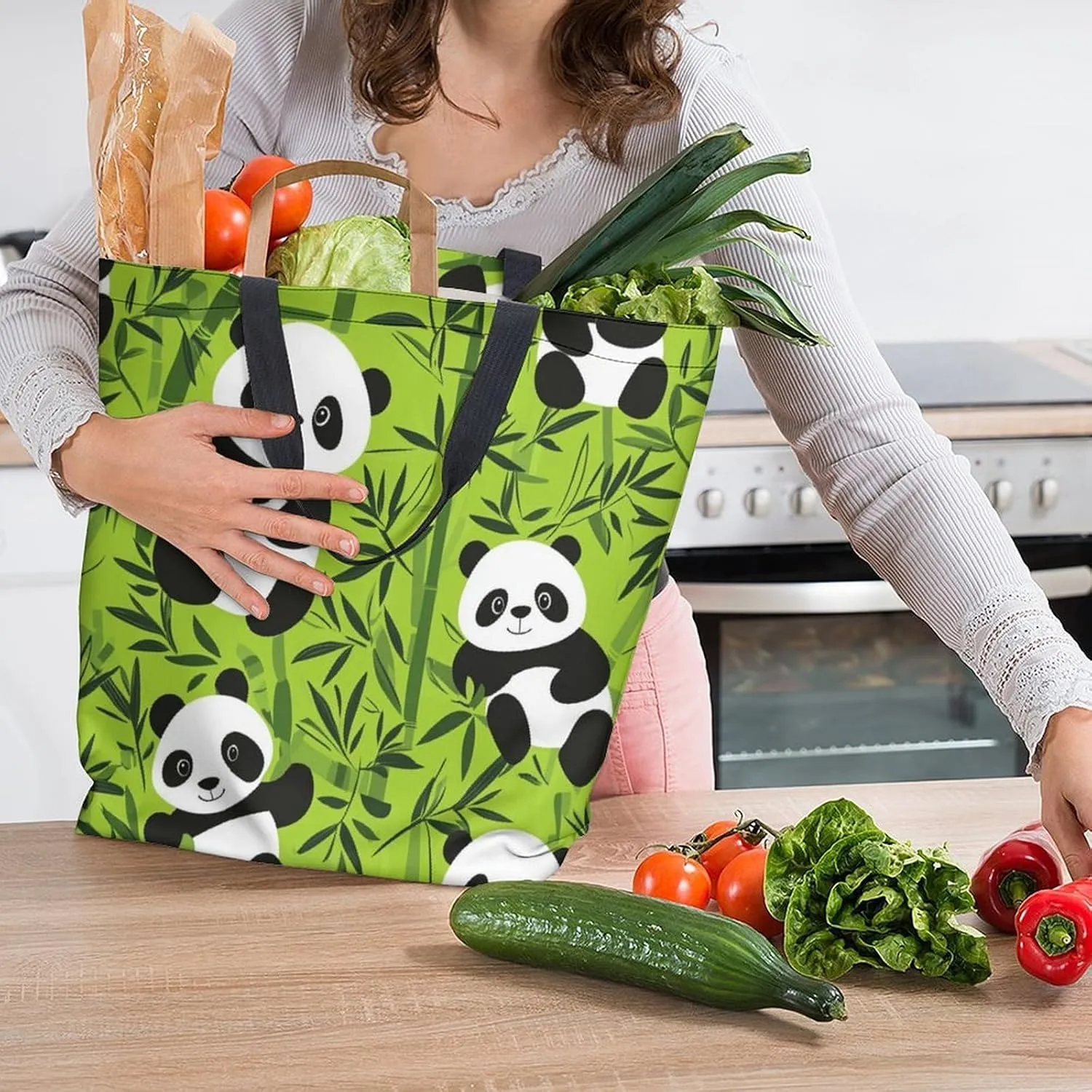 Canvas Tote Bag Large Women Casual Shoulder Bag Handbag Reusable Beach Shopping Grocery Bag For Outdoors
