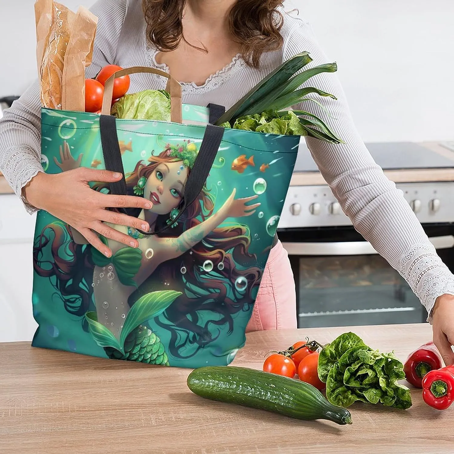 Canvas Tote Bag Large Women Casual Shoulder Bag Handbag Reusable Beach Shopping Grocery Bag For Outdoors