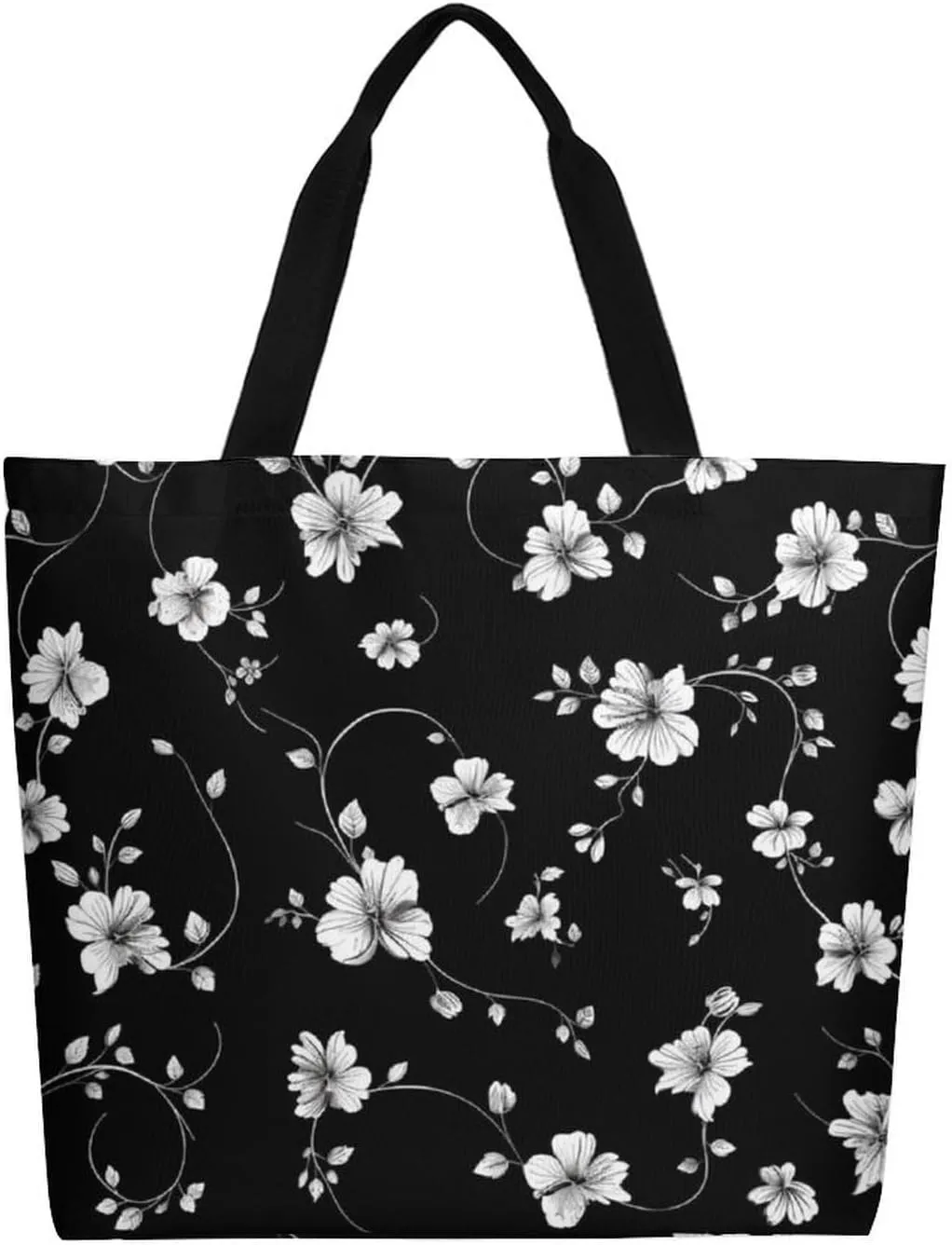 Canvas Tote Bag Large Women Casual Shoulder Bag Handbag Reusable Beach Shopping Grocery Bag For Outdoors