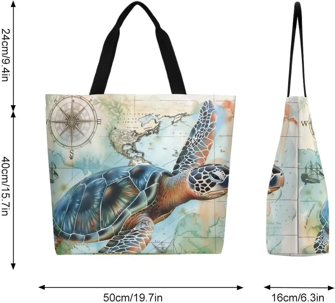 Canvas Tote Bag Large Women Casual Shoulder Bag Handbag Reusable Beach Shopping Grocery Bag For Outdoors