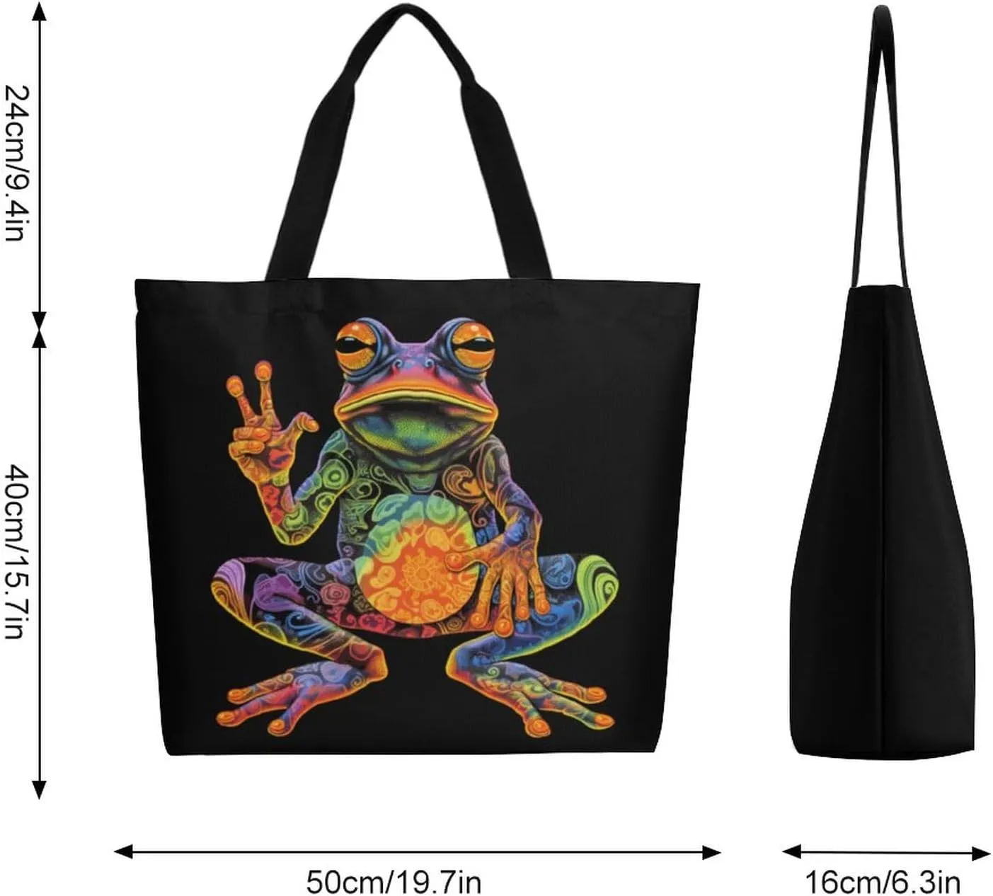 Canvas Tote Bag Large Women Casual Shoulder Bag Handbag Reusable Beach Shopping Grocery Bag For Outdoors