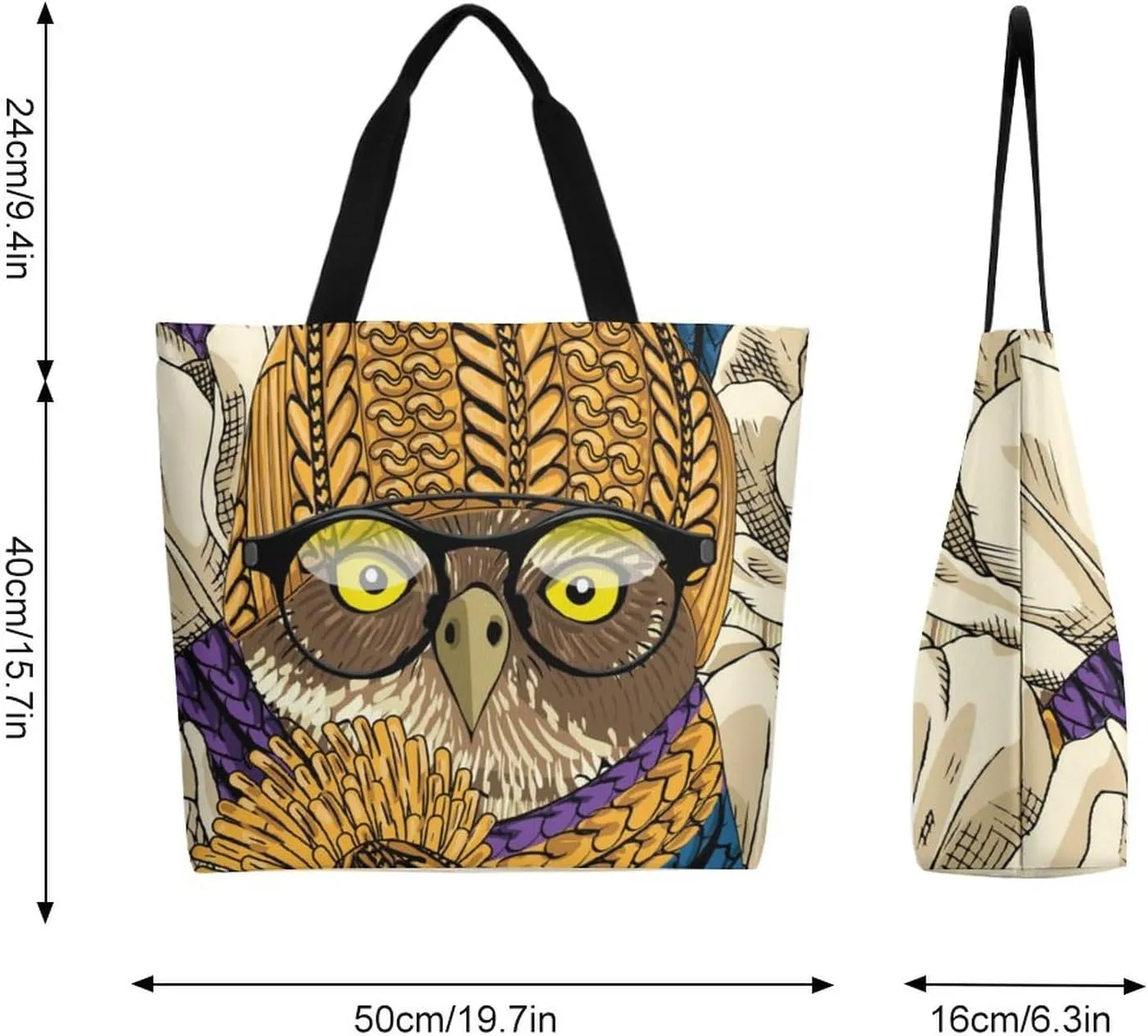 Canvas Tote Bag Large Women Casual Shoulder Bag Handbag Reusable Beach Shopping Grocery Bag For Outdoors