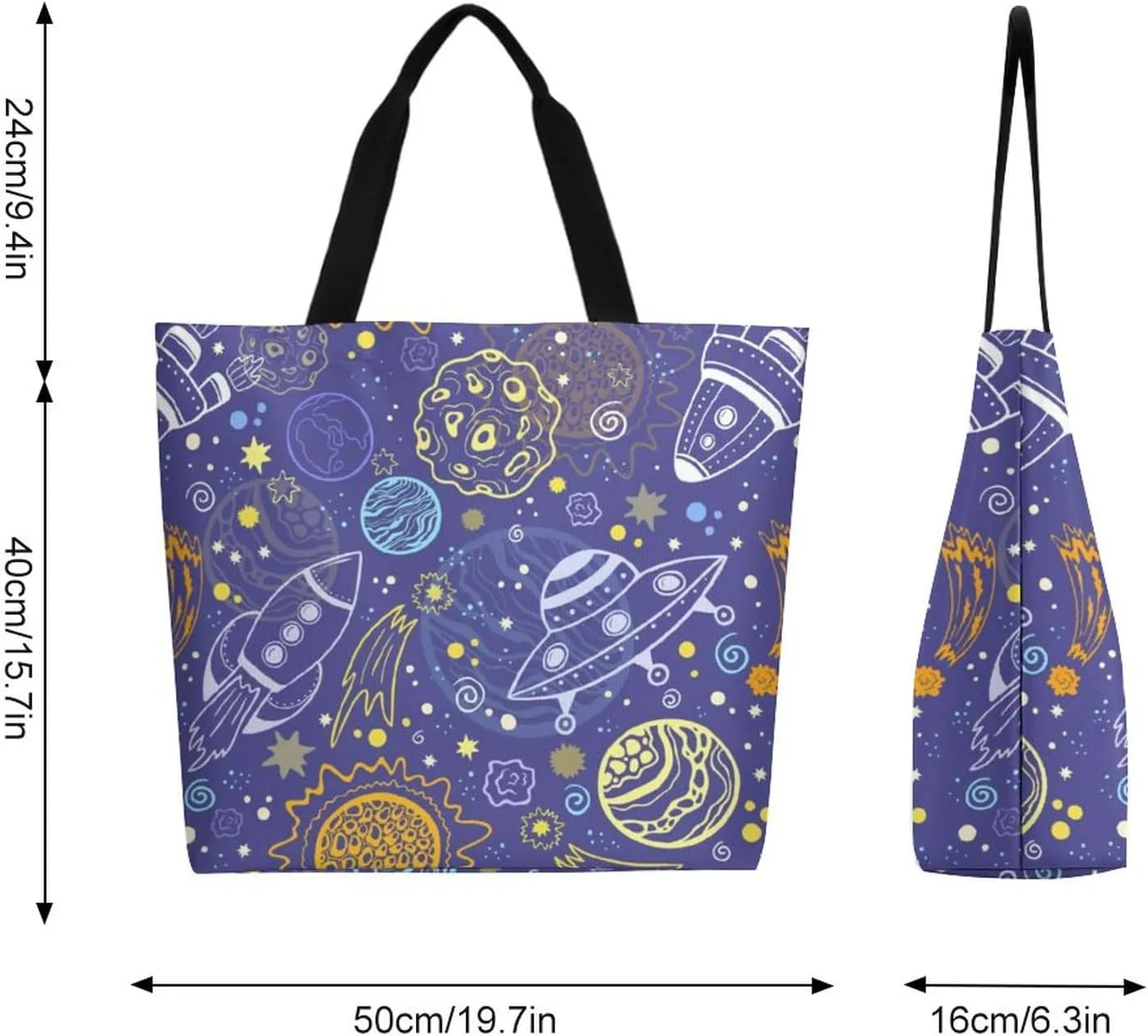 Canvas Tote Bag Large Women Casual Shoulder Bag Handbag Reusable Beach Shopping Grocery Bag For Outdoors