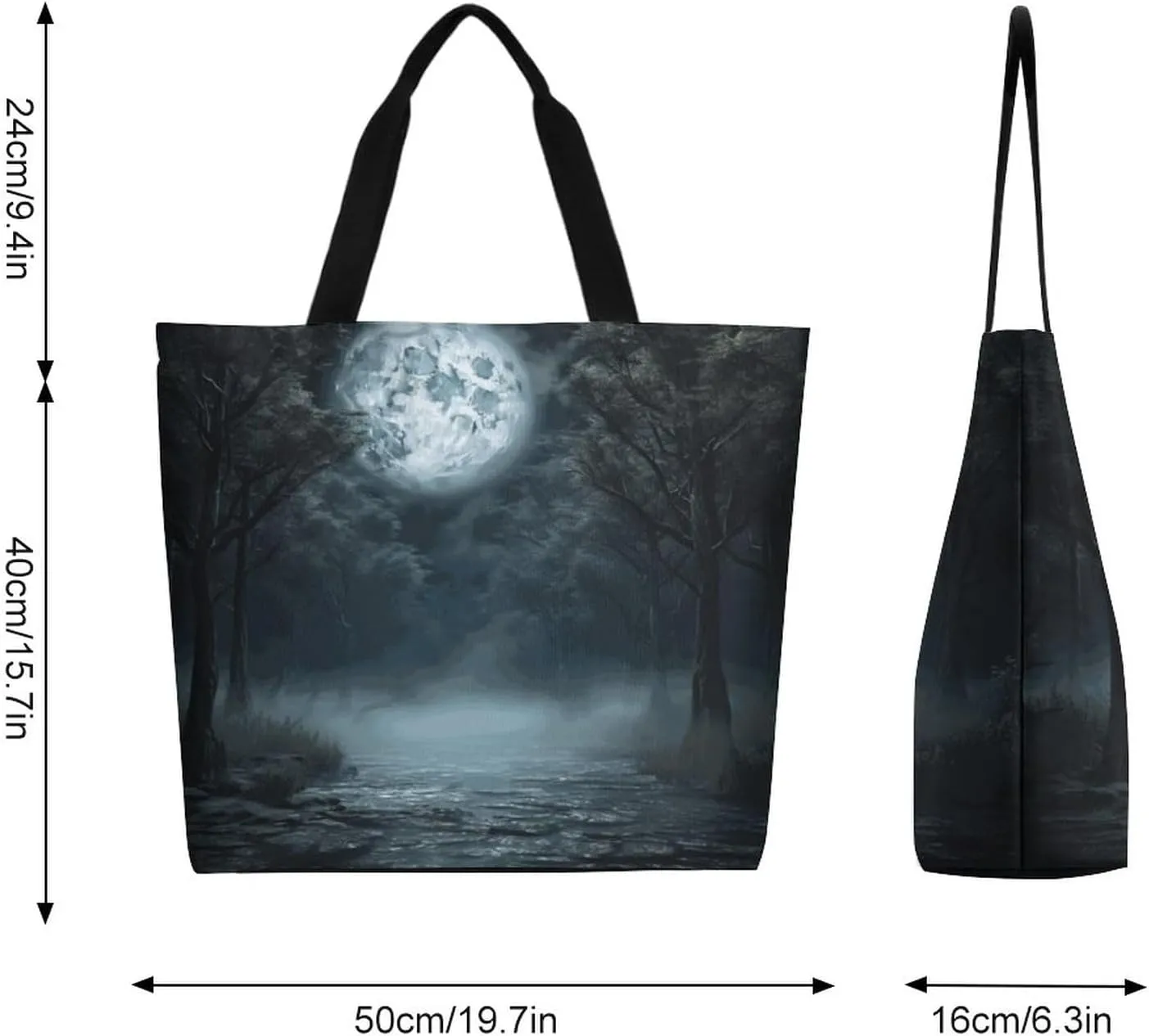 Canvas Tote Bag Large Women Casual Shoulder Bag Handbag Reusable Beach Shopping Grocery Bag For Outdoors