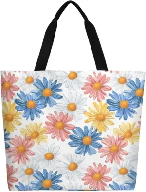 Canvas Tote Bag Large Women Casual Shoulder Bag Handbag Reusable Beach Shopping Grocery Bag For Outdoors