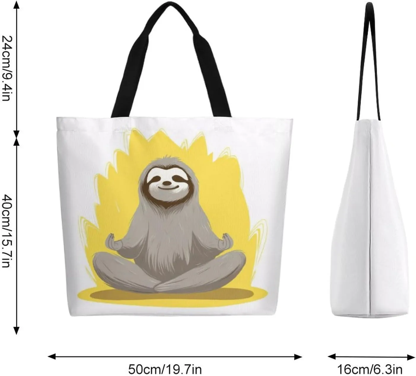 Canvas Tote Bag Large Women Casual Shoulder Bag Handbag Reusable Beach Shopping Grocery Bag For Outdoors