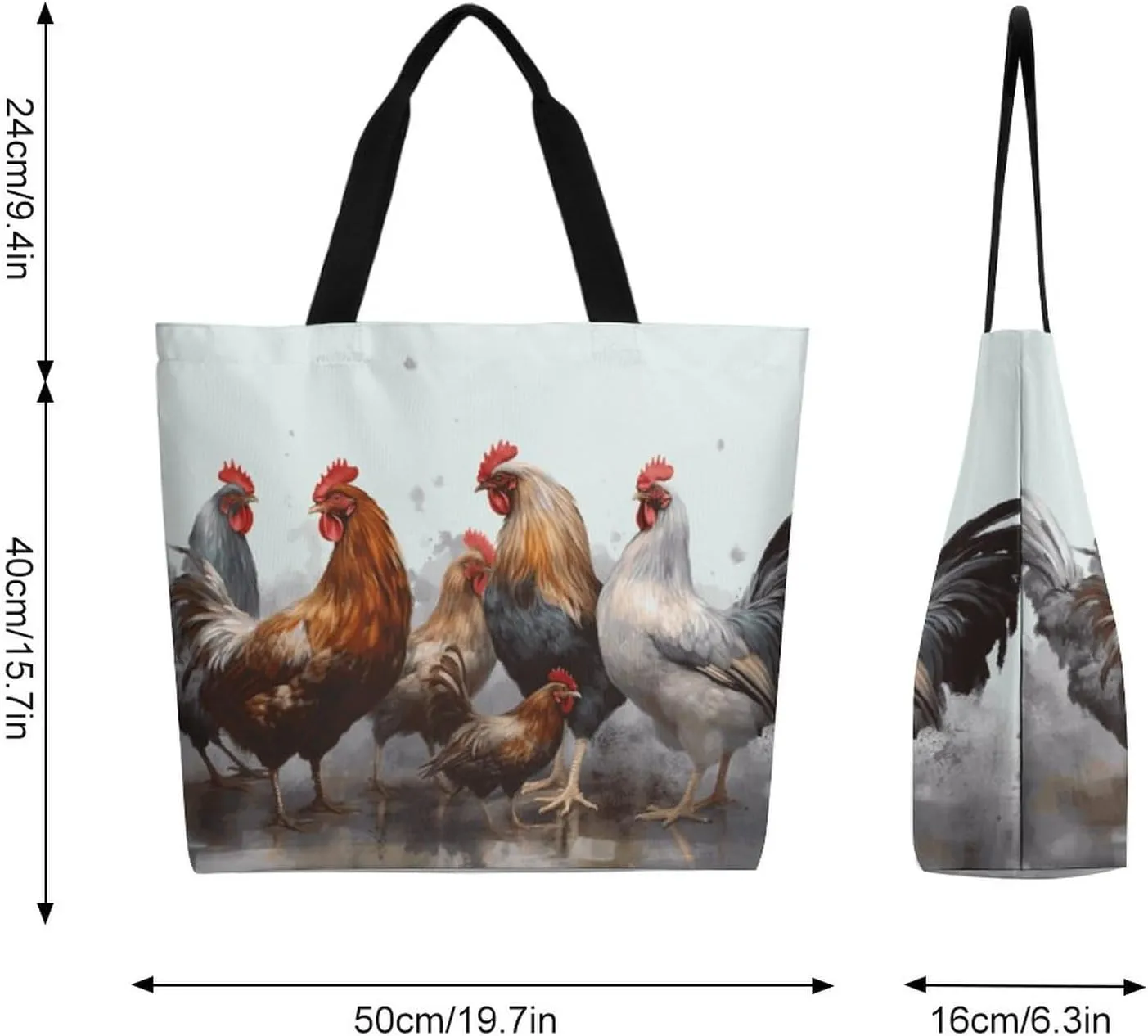 Canvas Tote Bag Large Women Casual Shoulder Bag Handbag Reusable Beach Shopping Grocery Bag For Outdoors