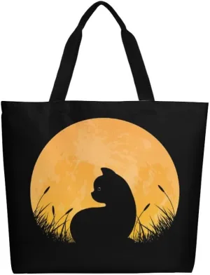 Canvas Tote Bag Large Women Casual Shoulder Bag Handbag Reusable Beach Shopping Grocery Bag For Outdoors