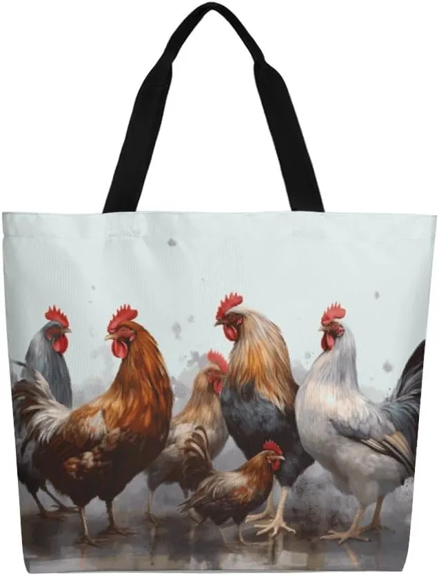 Canvas Tote Bag Large Women Casual Shoulder Bag Handbag Reusable Beach Shopping Grocery Bag For Outdoors