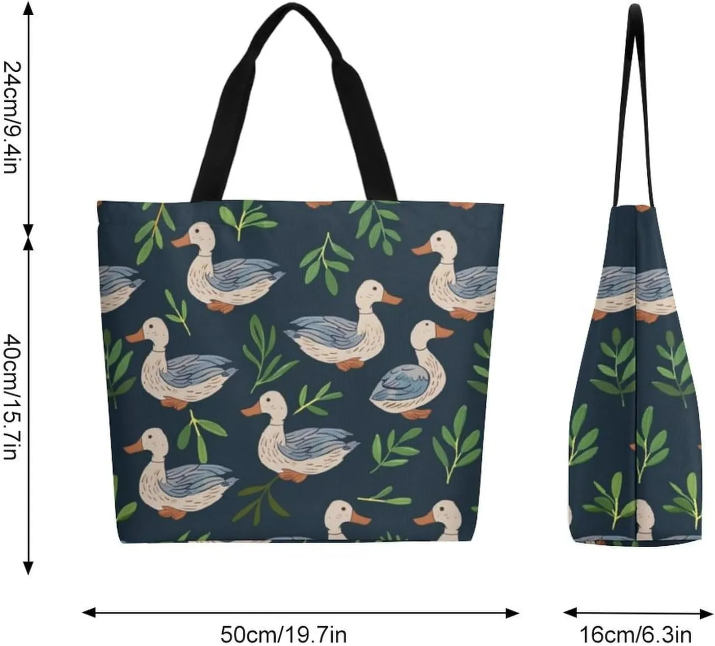 Canvas Tote Bag Large Women Casual Shoulder Bag Handbag Reusable Beach Shopping Grocery Bag For Outdoors
