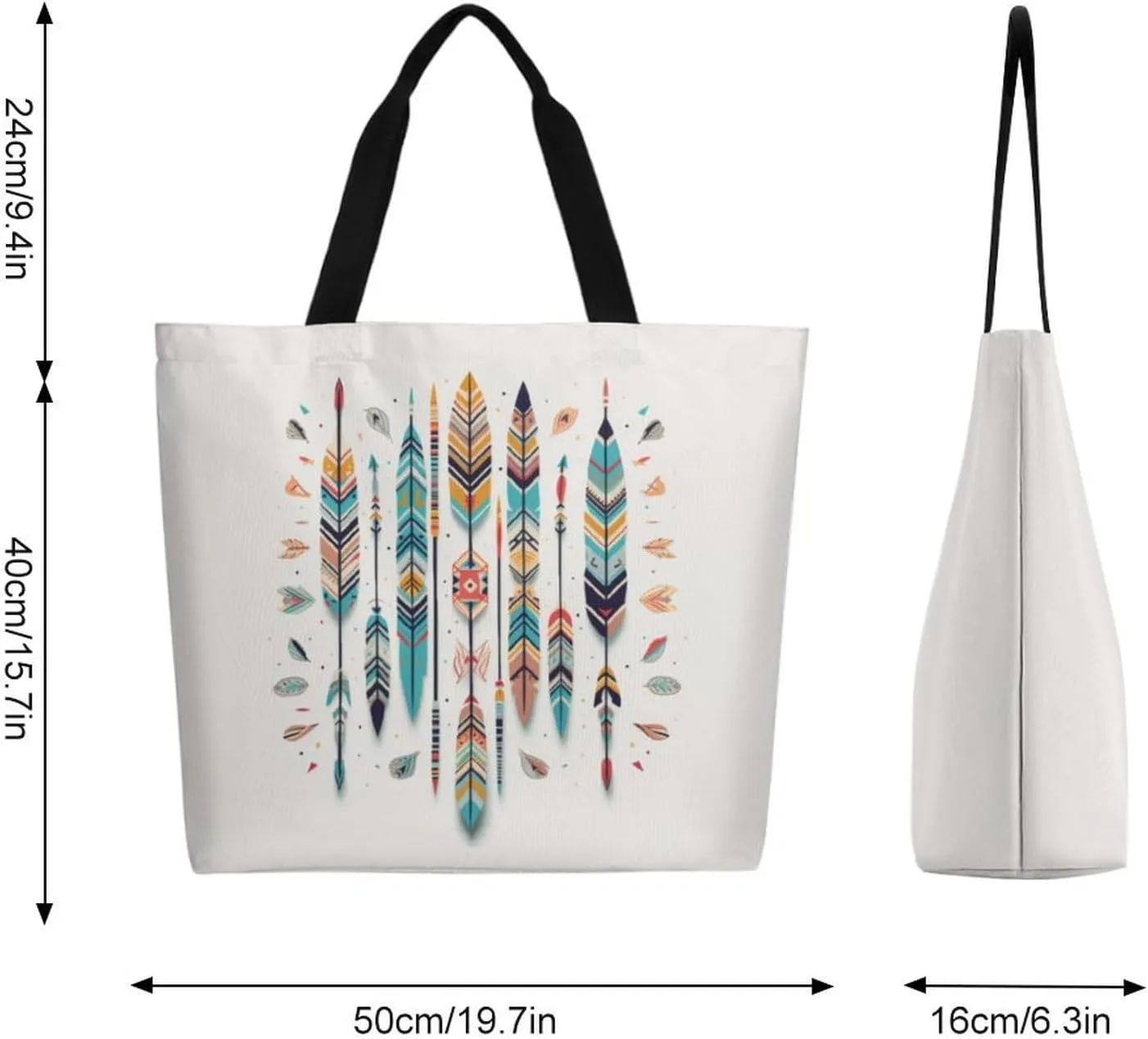 Canvas Tote Bag Large Women Casual Shoulder Bag Handbag Reusable Beach Shopping Grocery Bag For Outdoors