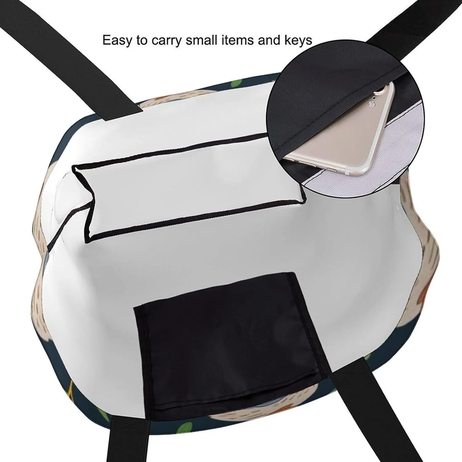 Canvas Tote Bag Large Women Casual Shoulder Bag Handbag Reusable Beach Shopping Grocery Bag For Outdoors