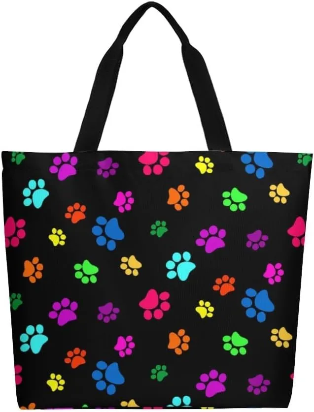 Canvas Tote Bag Large Women Casual Shoulder Bag Handbag Reusable Beach Shopping Grocery Bag For Outdoors