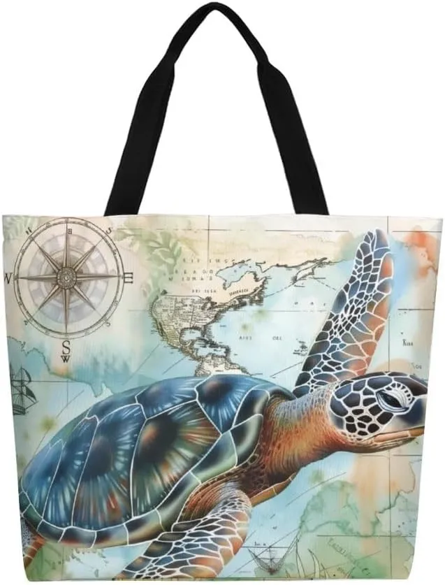 Canvas Tote Bag Large Women Casual Shoulder Bag Handbag Reusable Beach Shopping Grocery Bag For Outdoors