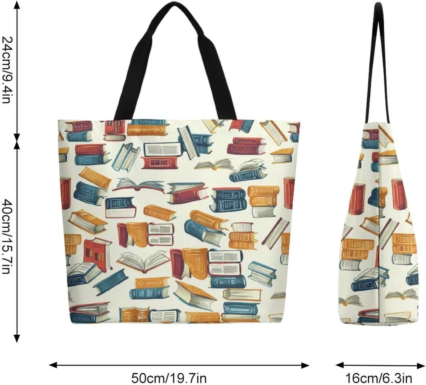 Canvas Tote Bag Large Women Casual Shoulder Bag Handbag Reusable Beach Shopping Grocery Bag For Outdoors