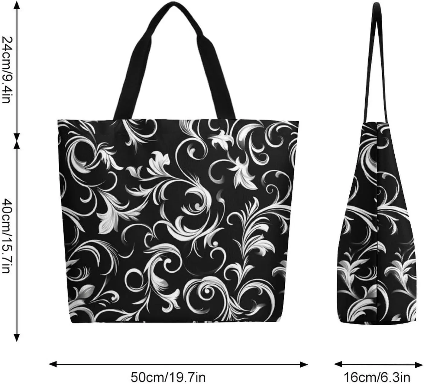 Canvas Tote Bag Large Women Casual Shoulder Bag Handbag Reusable Beach Shopping Grocery Bag For Outdoors