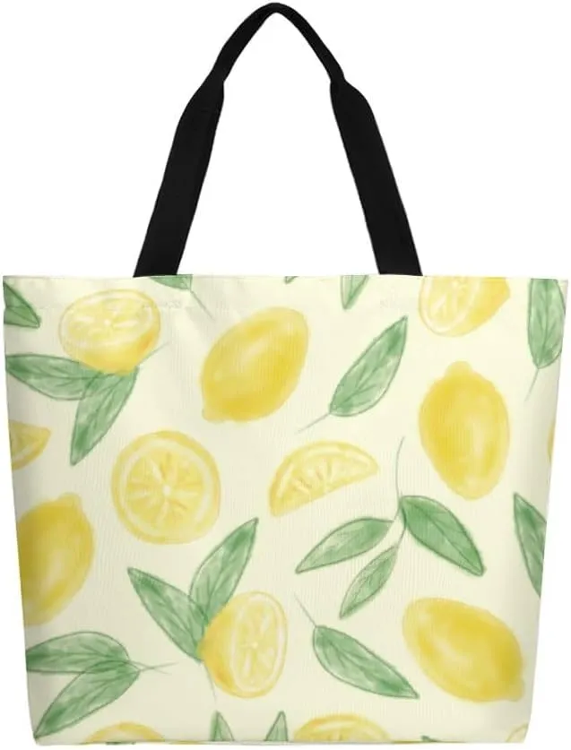 Canvas Tote Bag Large Women Casual Shoulder Bag Handbag Reusable Beach Shopping Grocery Bag For Outdoors