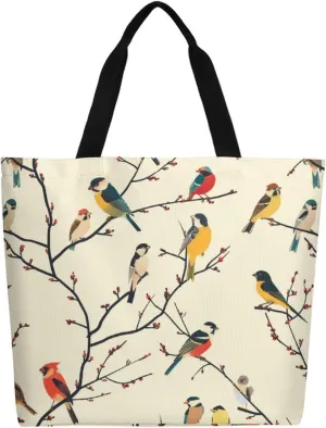 Canvas Tote Bag Large Women Casual Shoulder Bag Handbag Reusable Beach Shopping Grocery Bag For Outdoors