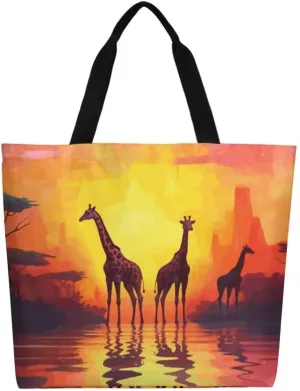 Canvas Tote Bag Large Women Casual Shoulder Bag Handbag Reusable Beach Shopping Grocery Bag For Outdoors
