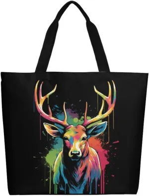 Canvas Tote Bag Large Women Casual Shoulder Bag Handbag Reusable Beach Shopping Grocery Bag For Outdoors