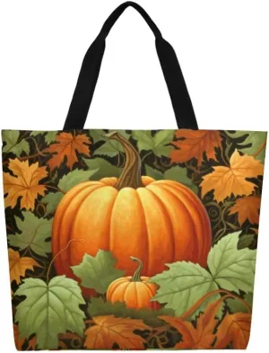 Canvas Tote Bag - Large Women's Casual Shoulder Handbag - Reusable Beach & Shopping Grocery Bag for Outdoors