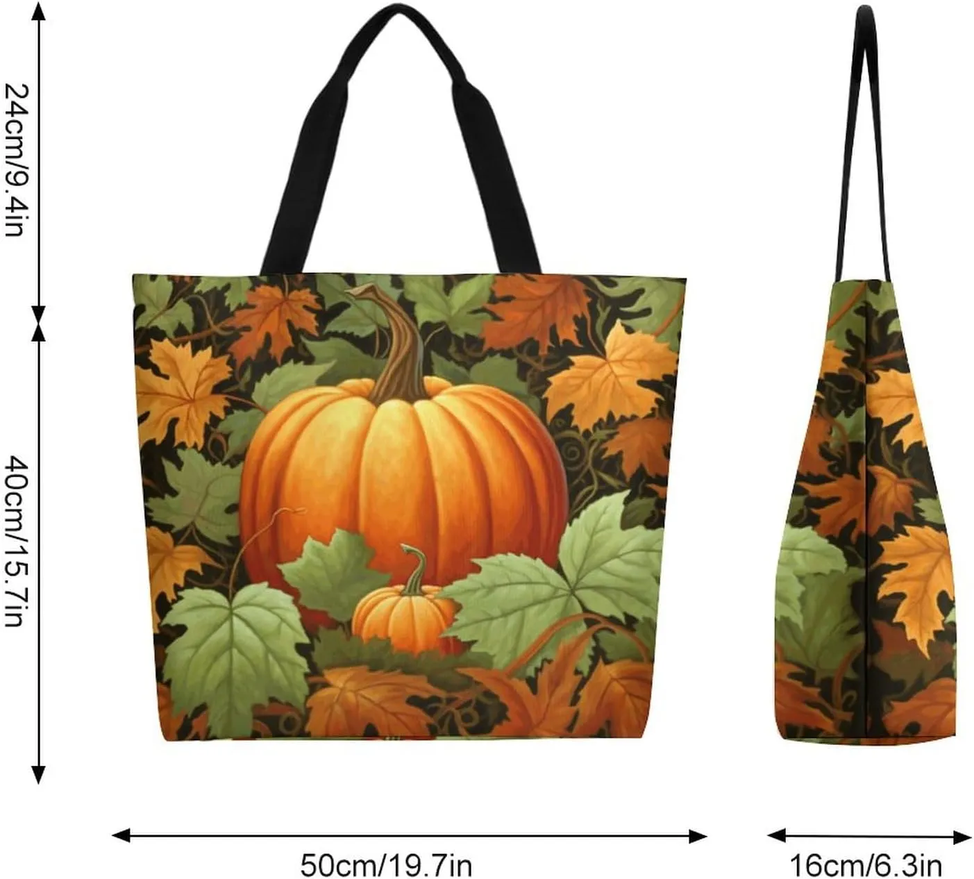 Canvas Tote Bag - Large Women's Casual Shoulder Handbag - Reusable Beach & Shopping Grocery Bag for Outdoors