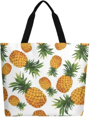 Canvas Tote Bag - Large Women's Casual Shoulder Handbag - Reusable Beach & Shopping Grocery Bag for Outdoors