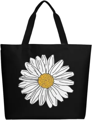 Canvas Tote Bag - Large Women's Casual Shoulder Handbag - Reusable Beach & Shopping Grocery Bag for Outdoors