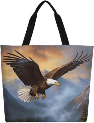 Canvas Tote Bag - Large Women's Casual Shoulder Handbag - Reusable Beach & Shopping Grocery Bag for Outdoors