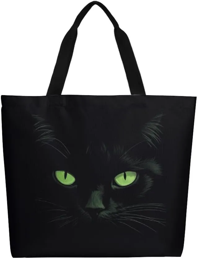 Canvas Tote Bag - Large Women's Casual Shoulder Handbag - Reusable Beach & Shopping Grocery Bag for Outdoors