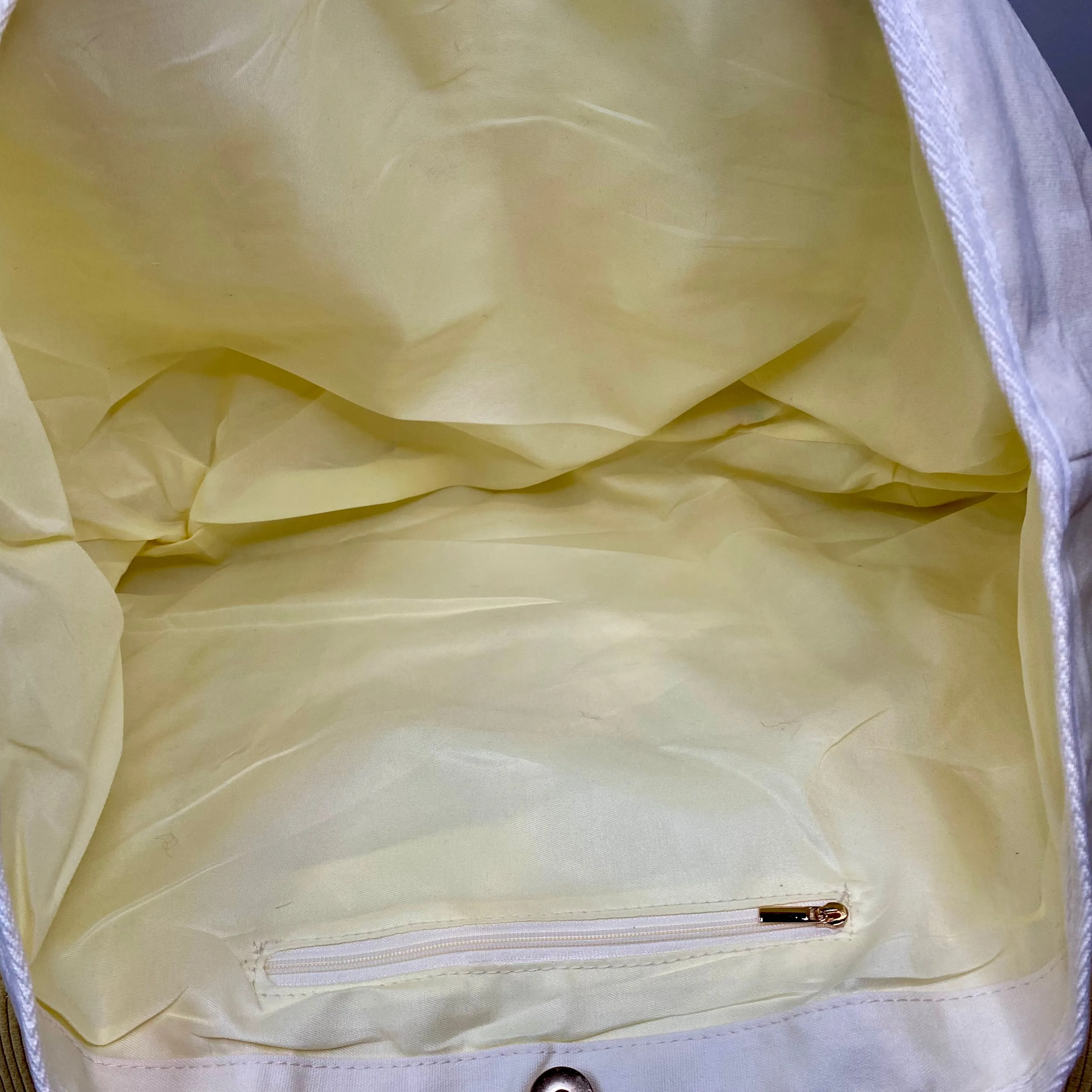 Canvas Tote Bag - Rainbow Trim - PREORDER