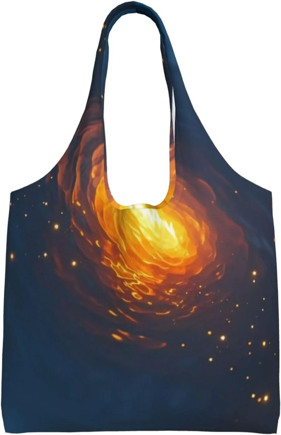 Canvas Tote Bag, Washable Cute Reusable Shoulder Hand Purse bags for Women Shopping Gifts Beach(Ember Glow (2) Print)