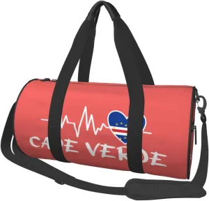 Cape Verde Heartbeat Duffel Bag Gym Bag Travel Sports Tote Large Foldable Beach Swim Yoga8