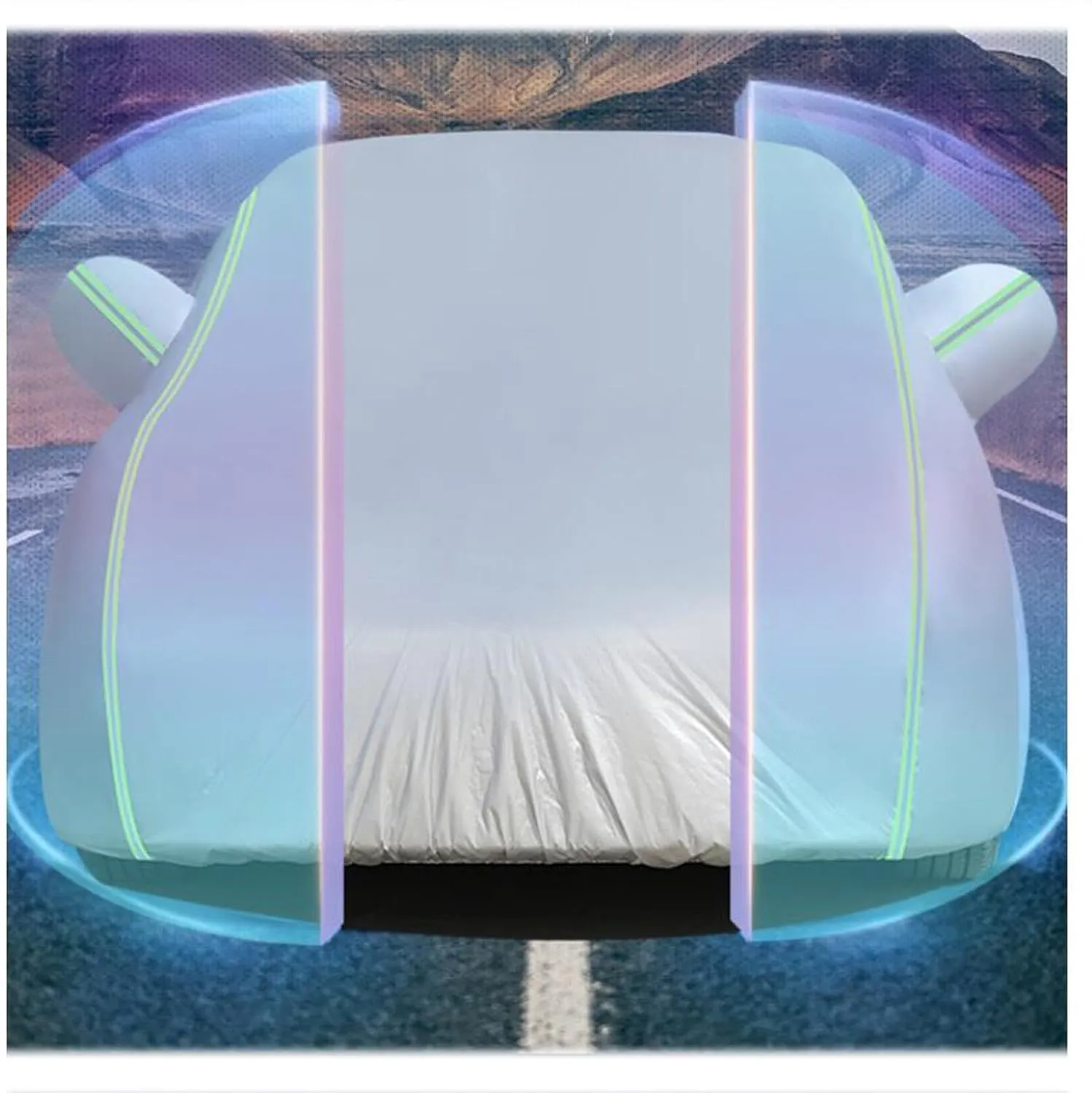 Car Cover Compatible with Peugeot 508L 407 RCZ 607 HX1 2017-2025 - 5-Layer All-Weather, Waterproof and Hailproof Defense(B,607)