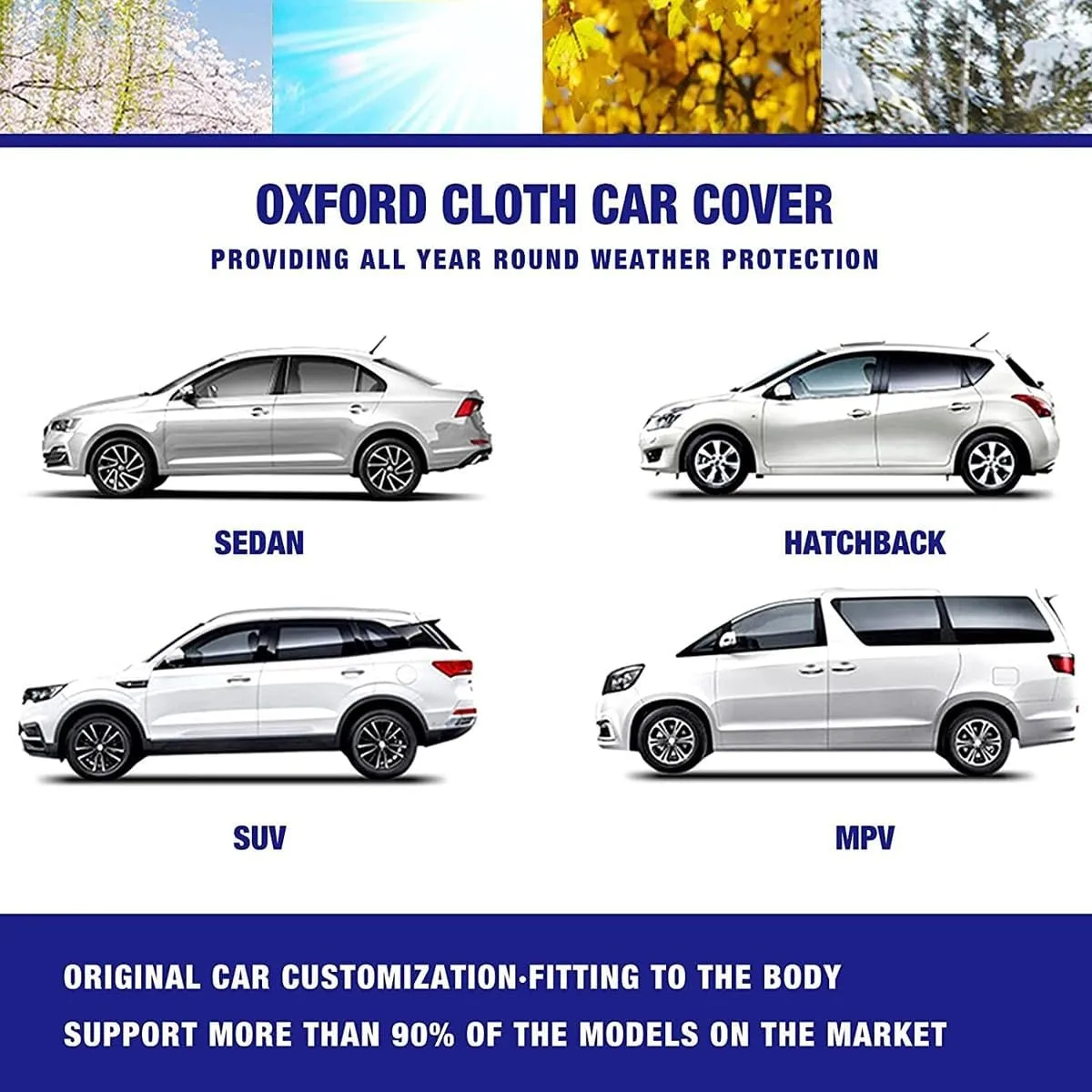 Car Cover Compatible with Peugeot 508L 407 RCZ 607 HX1 2017-2025 - 5-Layer All-Weather, Waterproof and Hailproof Defense(B,607)