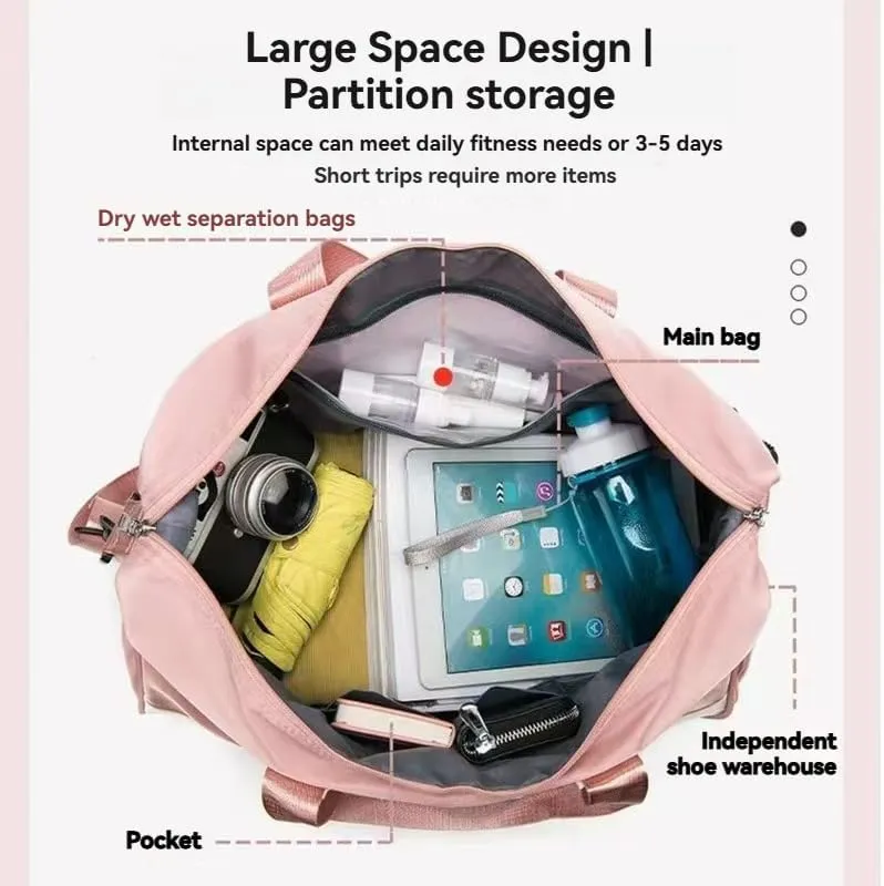 Car Travel Duffel Bag for Mitsubishi L200 Space Star, Travel Duffle Bag Weekender Bags Travel Bag Weekender Overnight Bag Sports Gym Tote Bag Travel Carry on Bag Accessories,Pink-A