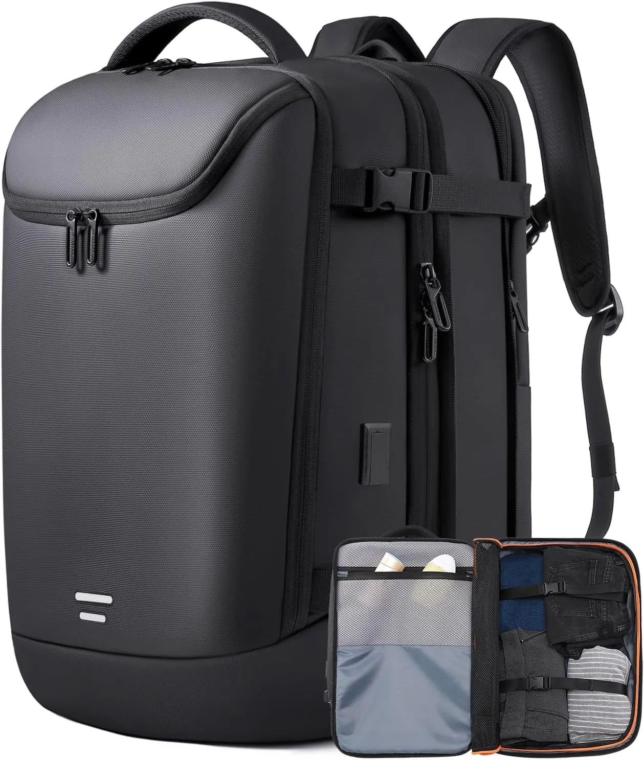 Carry on Backpack for Women Men 40L Flight Approved Travel Backpack Fit 17 Inch Laptop with USB Charging Expandable Business Weekender