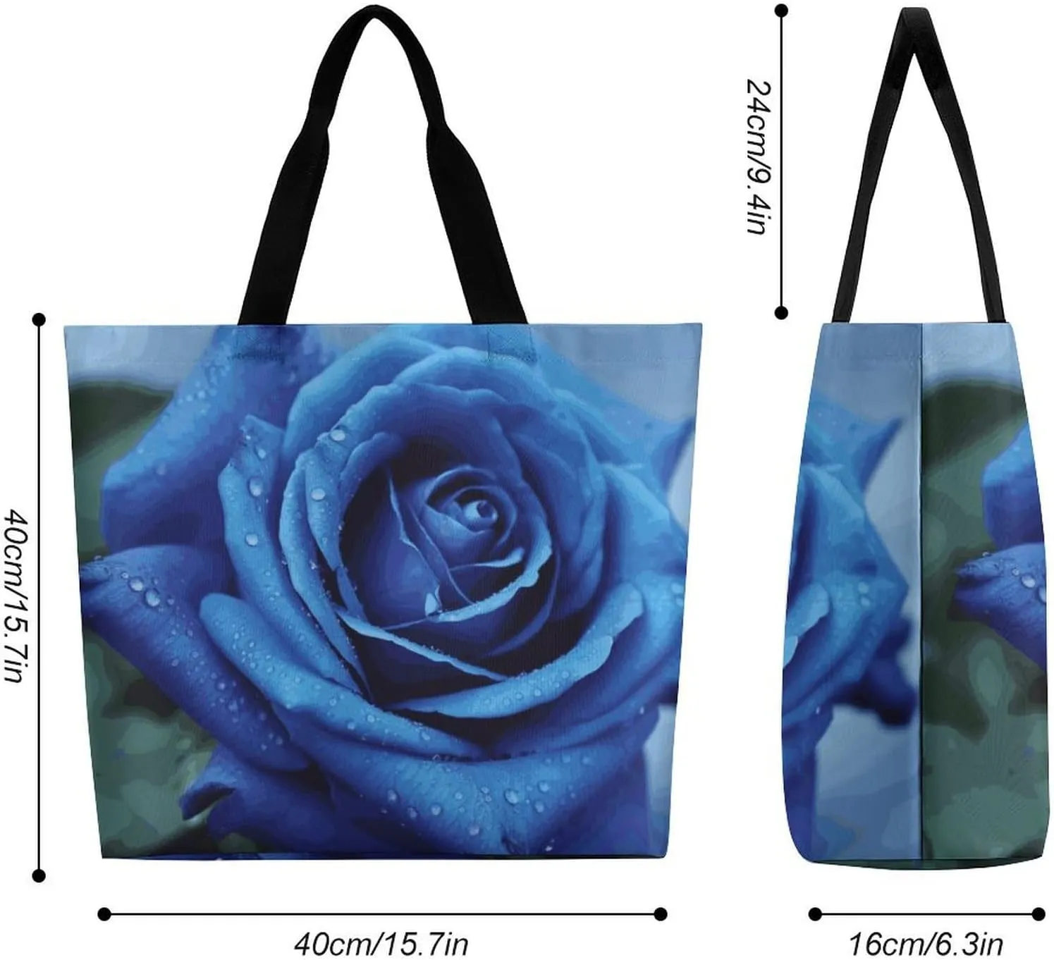 Cartoon Cute Otter Tote Bag for Women Reusable Grocery Shoulder Bag Shopping Bags for Travel, Groceries