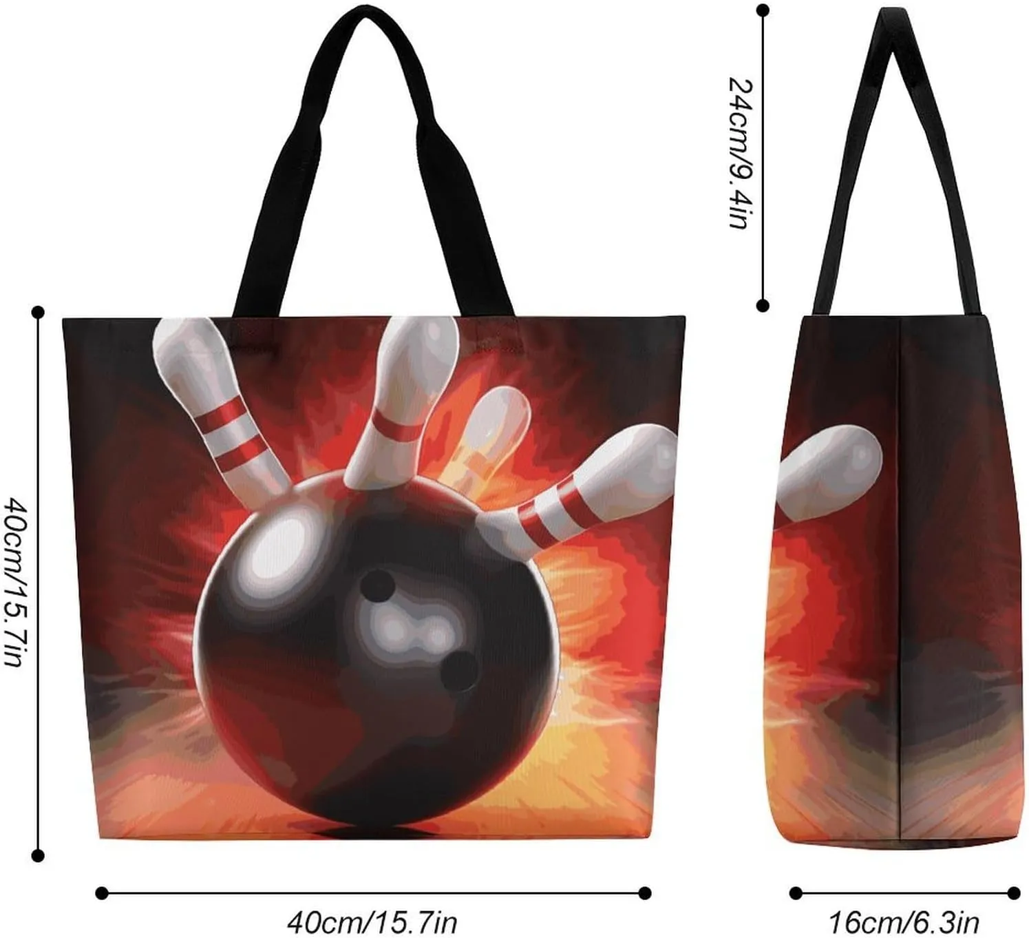 Cartoon Shark Floating in Water Tote Bag for Women Reusable Grocery Shoulder Bag Shopping Bags for Travel, Groceries