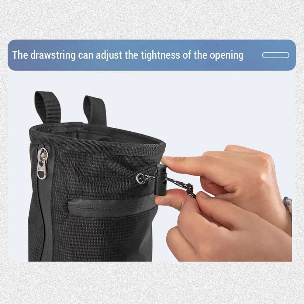 Chalk Bag for Rock Climbing, Oxford Cloth Climbing Chalk Bag with Brush for Bouldering Weightlifting