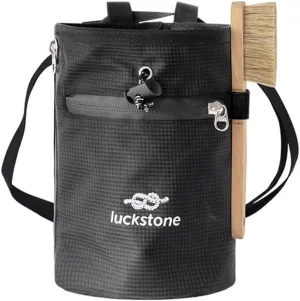 Chalk Bag for Rock Climbing, Oxford Cloth Climbing Chalk Bag with Brush for Bouldering Weightlifting
