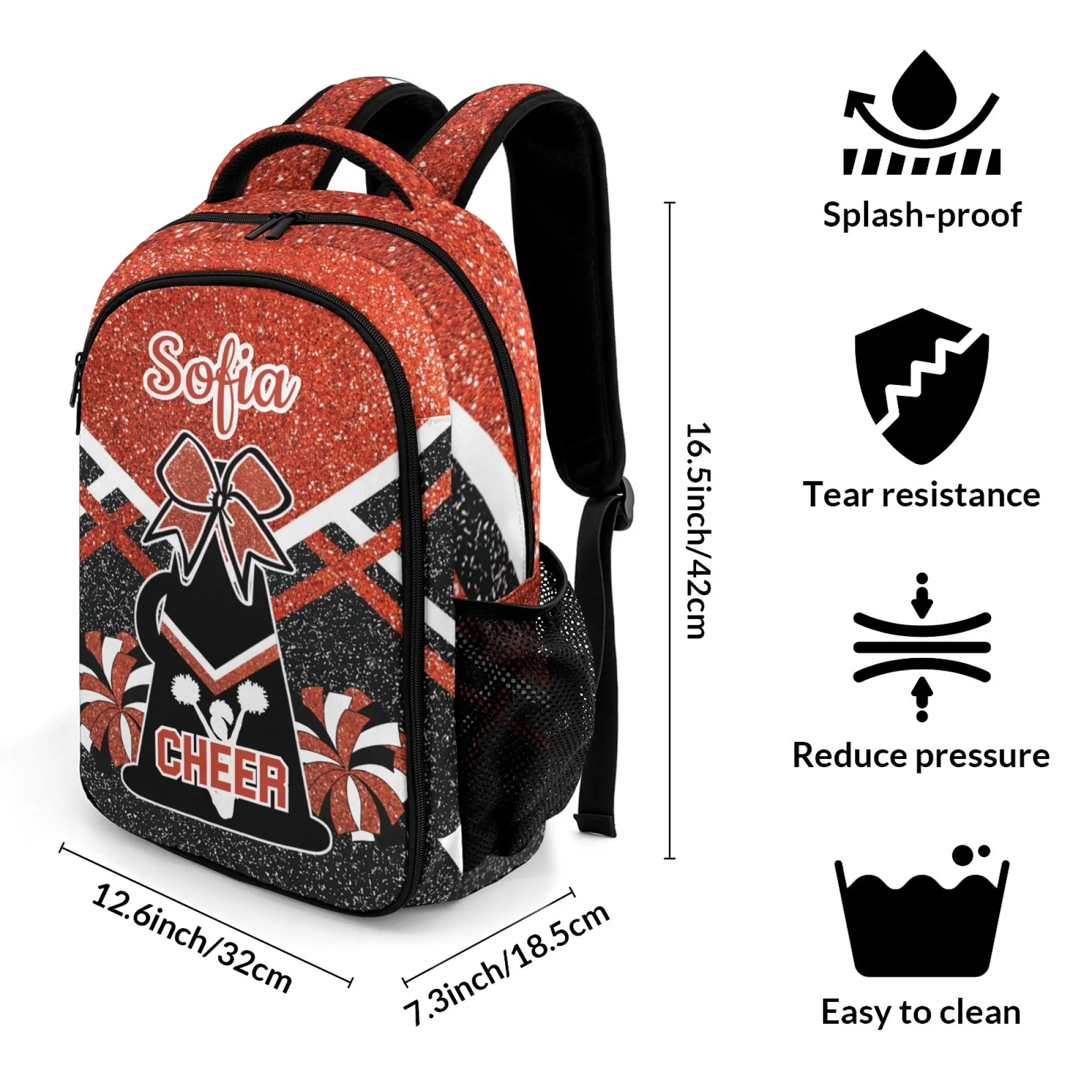 Cheer Cheerleader Backpack for Man and Women Sports Activity Gift Personality Name