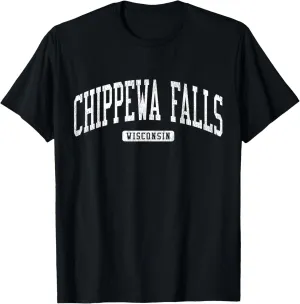 Chippewa Falls Wisconsin WI JS03 College University Style T-Shirt